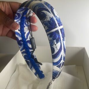 Dolce & Gabbana kids paisley- embroidered head band, worn ONCE